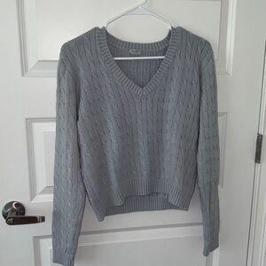 Brandy Melville COTTON CABLE KNIT SWEATER John Galt - mauve